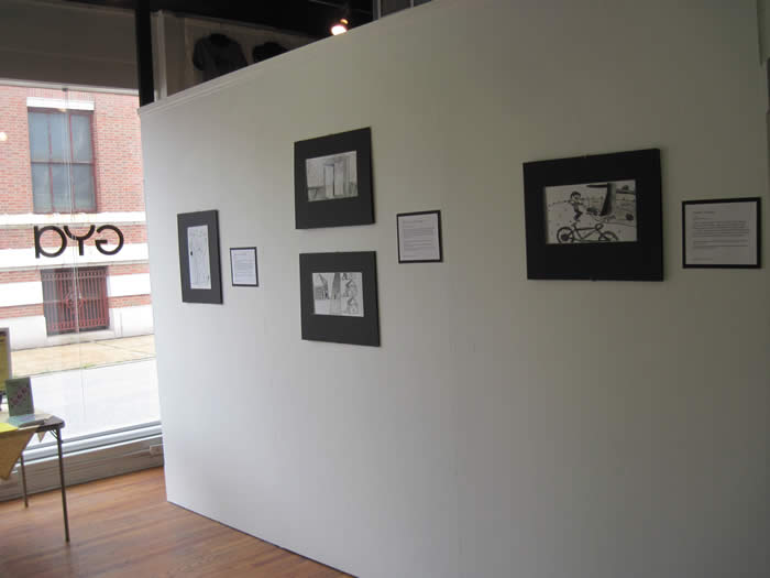 Matted student art on exhibit at Gya Community Gallery
